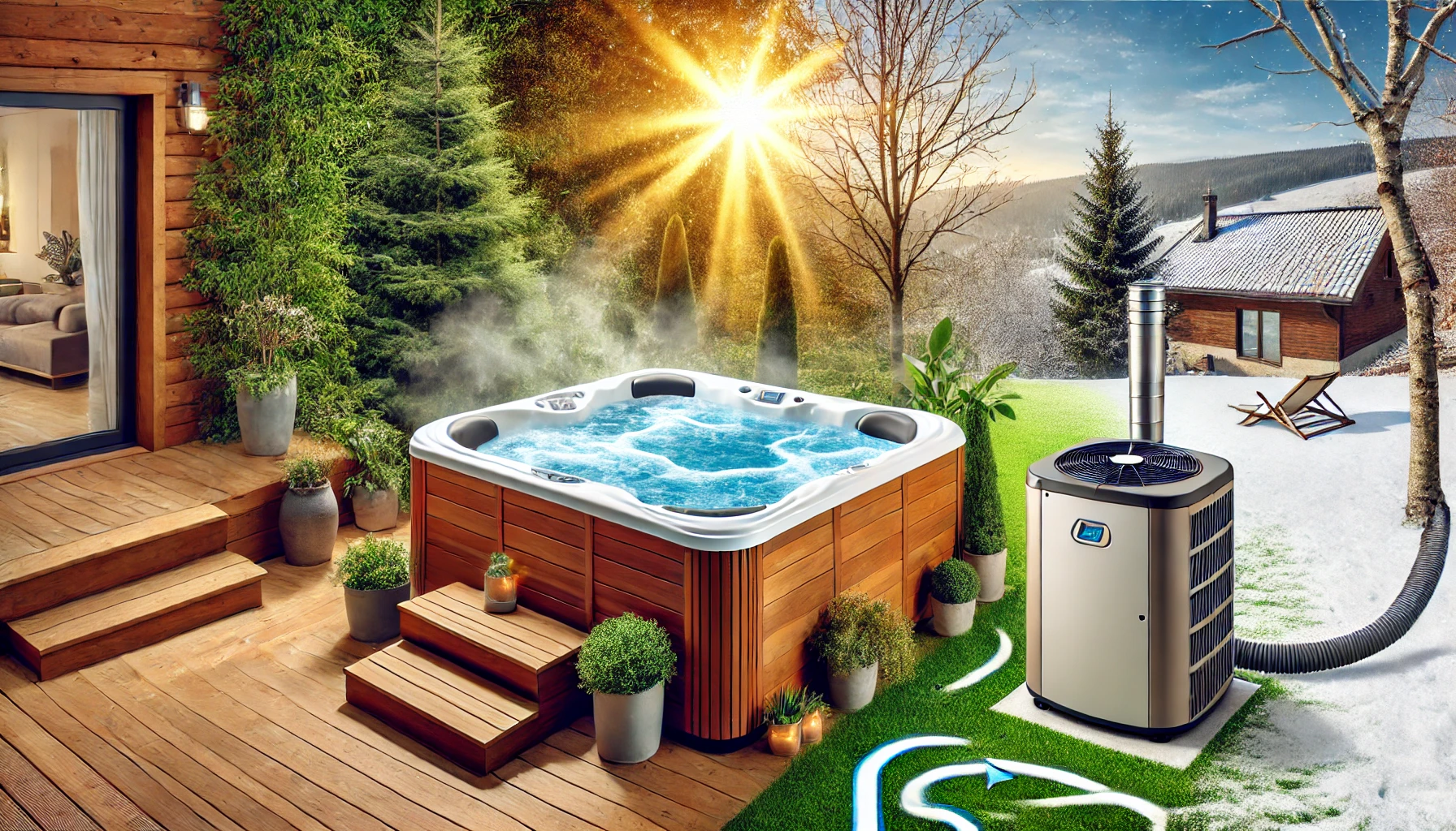 Enjoy Year-Round Warmth With An Air Source Heat Pump For Your Hot Tub