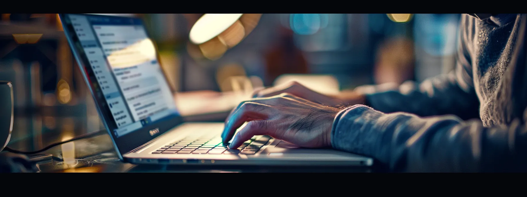 Crafting engaging campaigns on a laptop demonstrates the use of an email marketing tool for publishers to grow subscriber lists